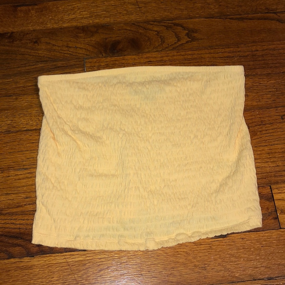American Eagle yellow tube top